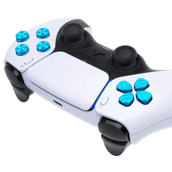 Custom Blue PS5 Controller Buttons