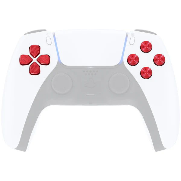 Custom Red PS5 Controller buttons