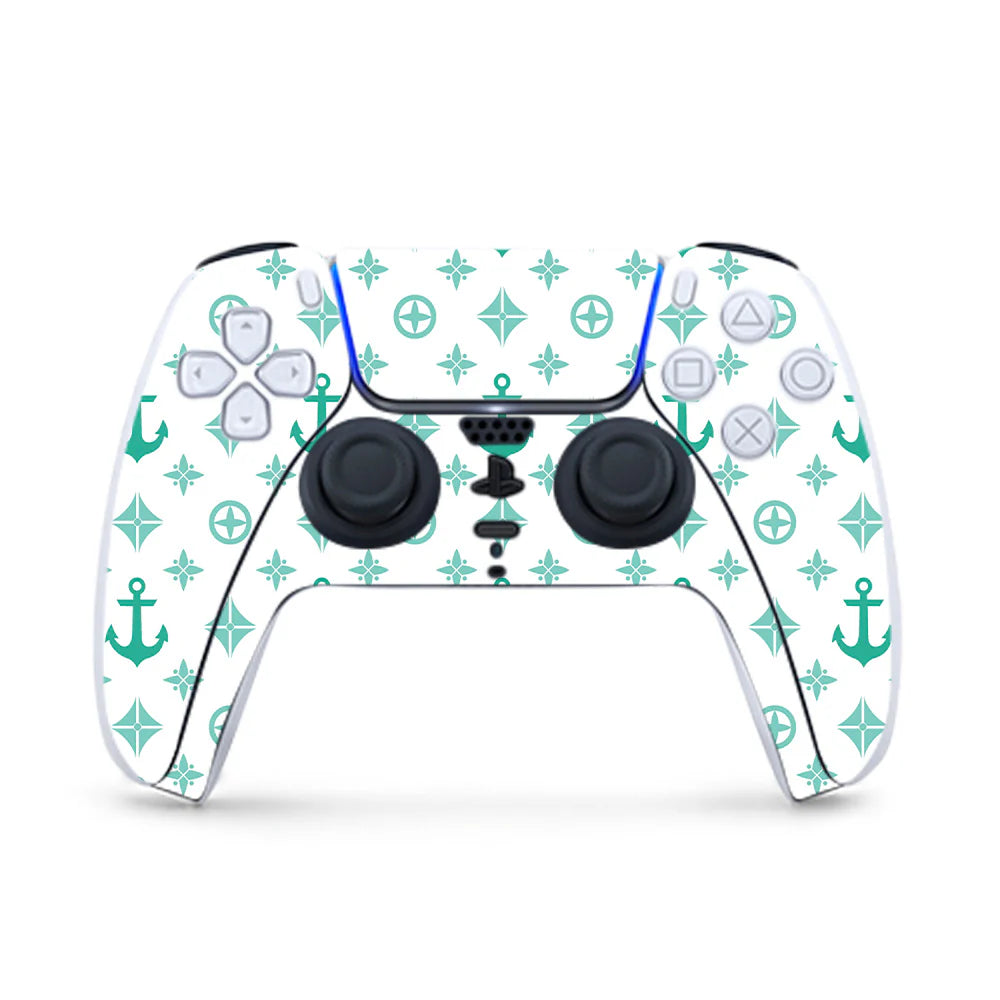Teal Designer PS5 Controller Skin