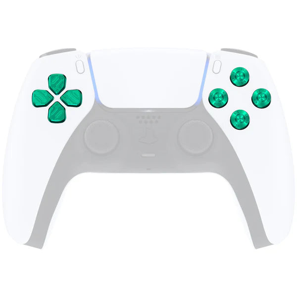 Custom Green PS5 Controller Buttons