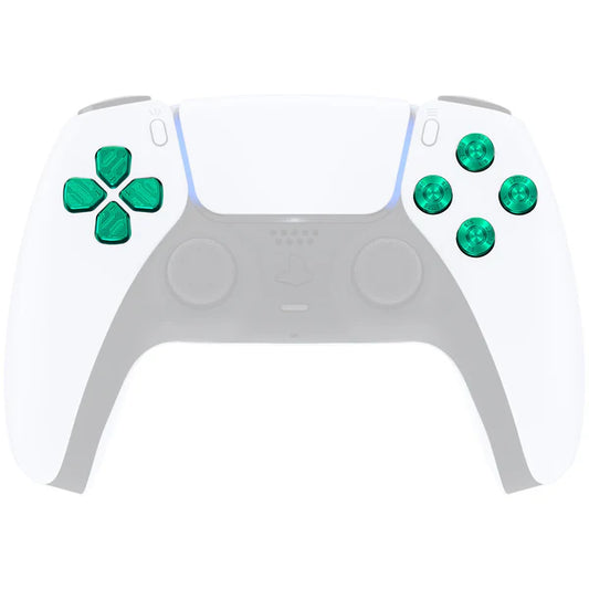 Custom Green PS5 Controller Buttons