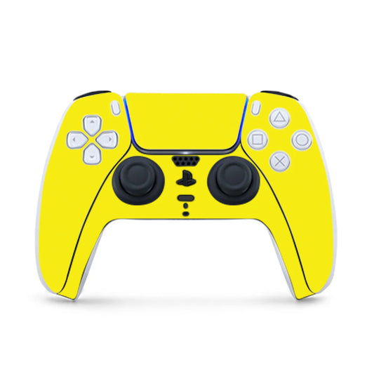 Solid Yellow PS5 Controller Skin